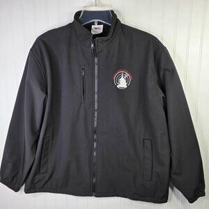 Vintage Air Traffic Jacket NATCA Mens XL Black Aviation Waterproof Union USA